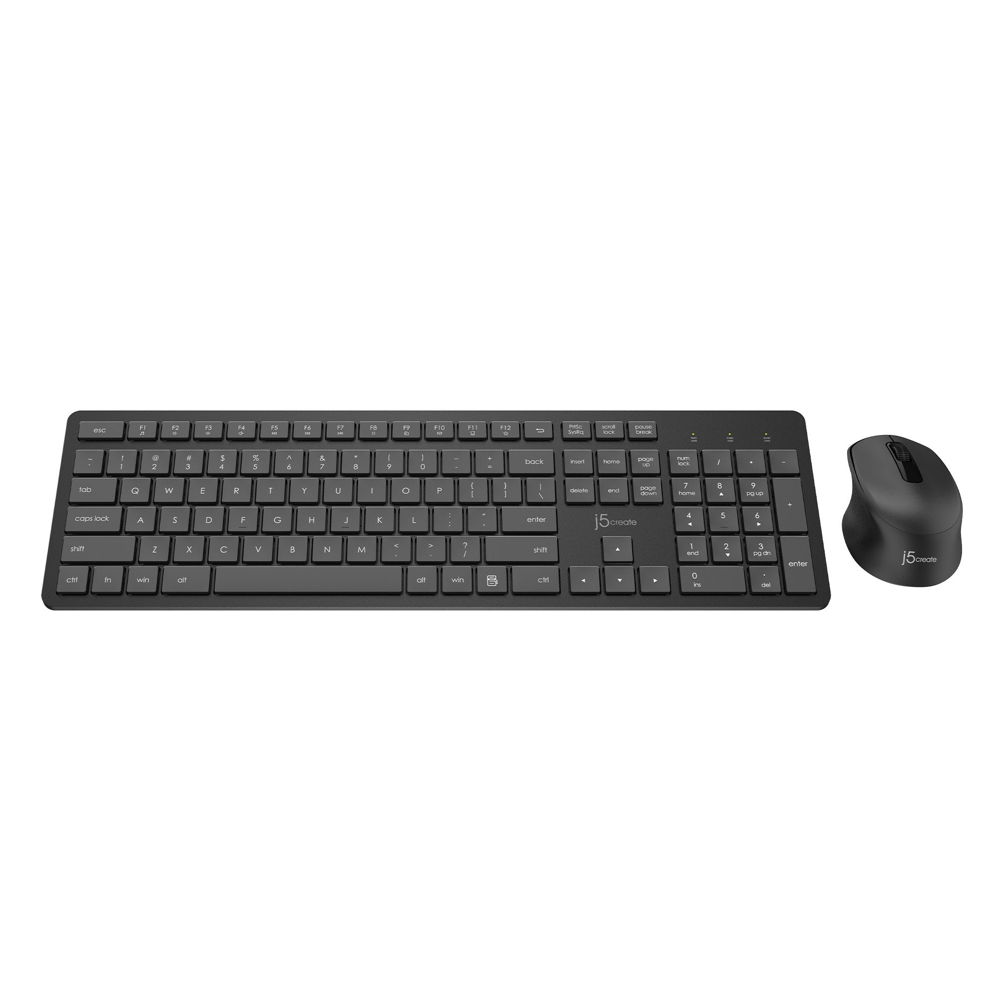 J5create Full Size Wireless Keyboard and Mouse Combo