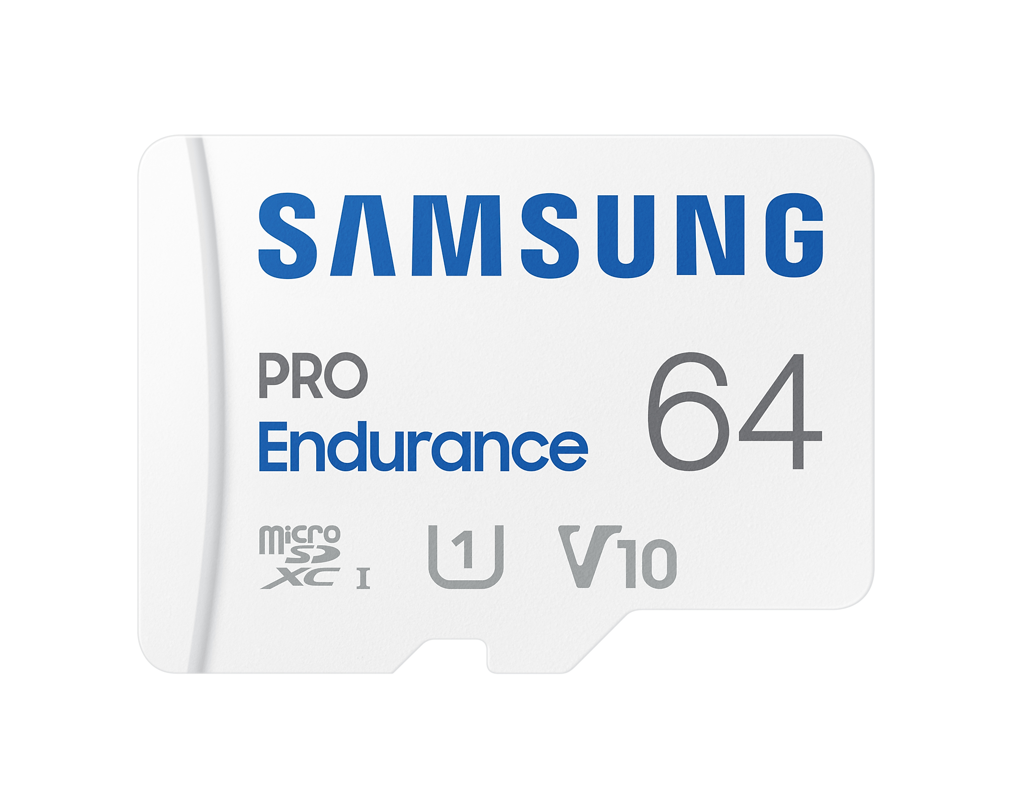Samsung Pro Endurance microSDXC Memory Card - 64GB Includes Adapter - Read up to 100MB/s Read - Write up to 30MB/s - Perfect Fit for Surveillance (IP / Home / Network) Cam / Dash Cam / Body Cam / Other Always-on Applications