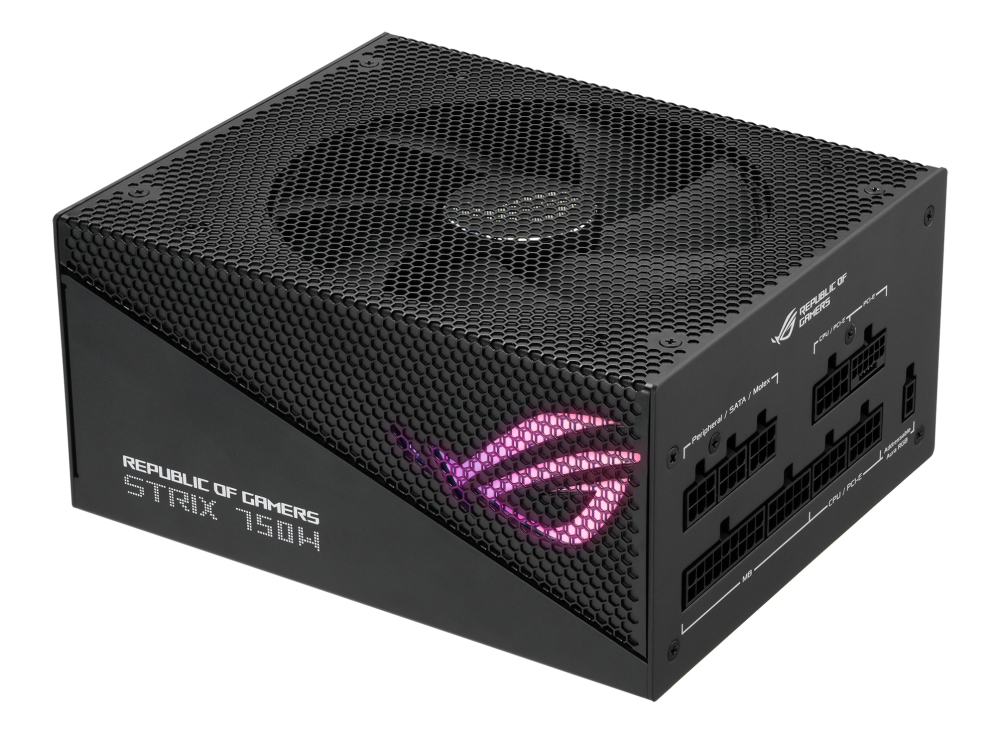 ASUS ROG Strix AURA Edition 750W Power Supply 80 Plus Gold - Fully Modular - PCIe Gen 5 Ready - 12VHPWR 12+4-Pin - ATX 3.0