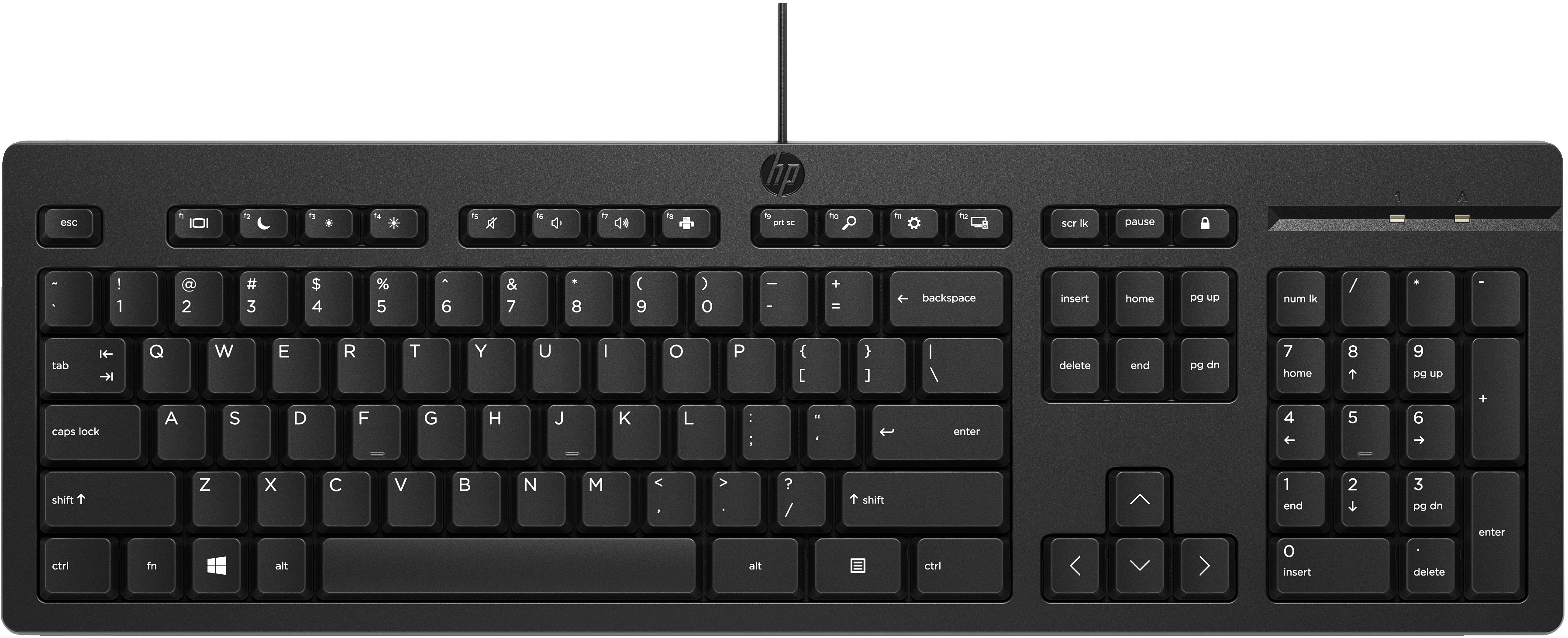 HP 266C9AA 125 Keyboard USB Wired