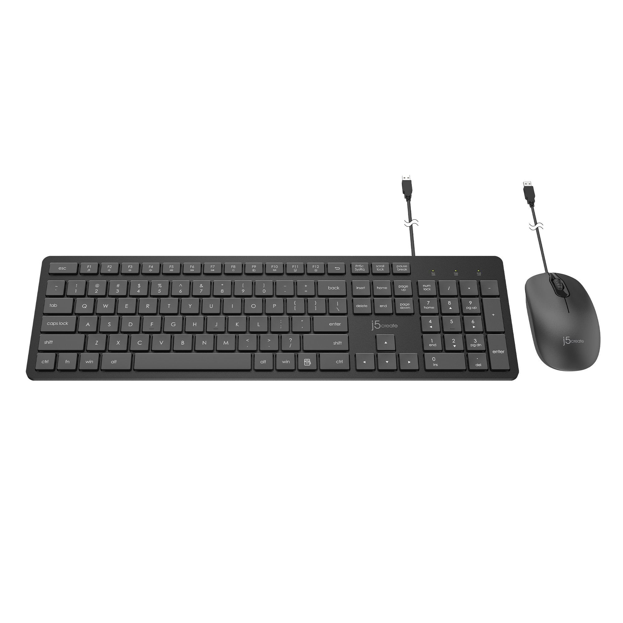 J5create USB Wired Keyboard and Mouse Combo