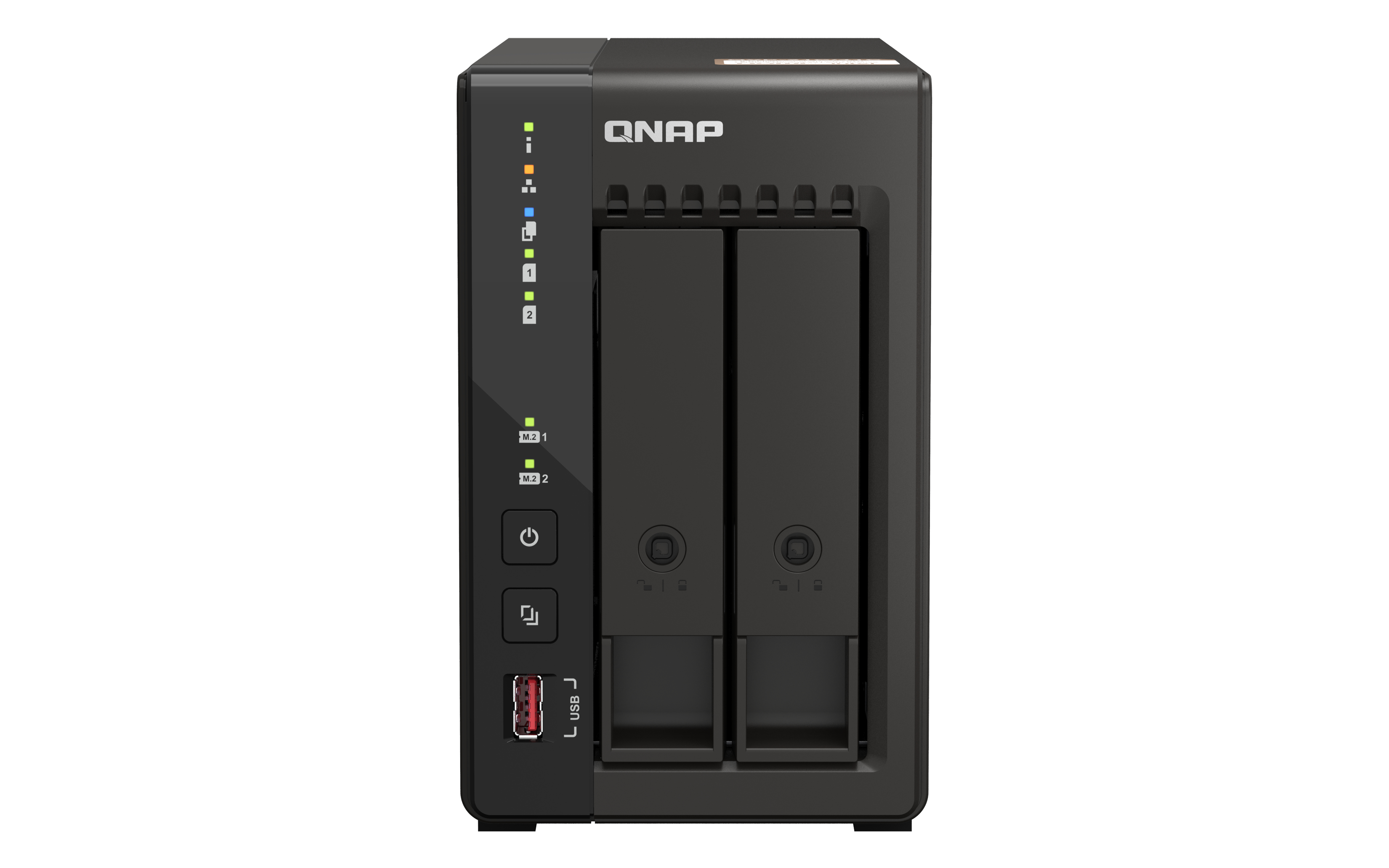 QNAP QVP-21C 2-Bay High-Performance NVR For Home and Business Intel Quad Core Upto 2.6 GHz 8GB DDR4 (16GB Max) 2x M.2 4x USB 2x HDMI 2x 2.5 GbE Come with 8 Camera license (16 Max)
