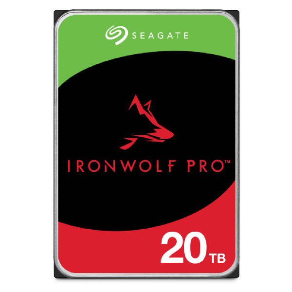 Seagate IronWolf Pro 20TB Internal HDD SATA 6Gb/s - 7200 RPM - 256MB Cache - Perfect for 1-16 BAY NAS system - 5 years warranty