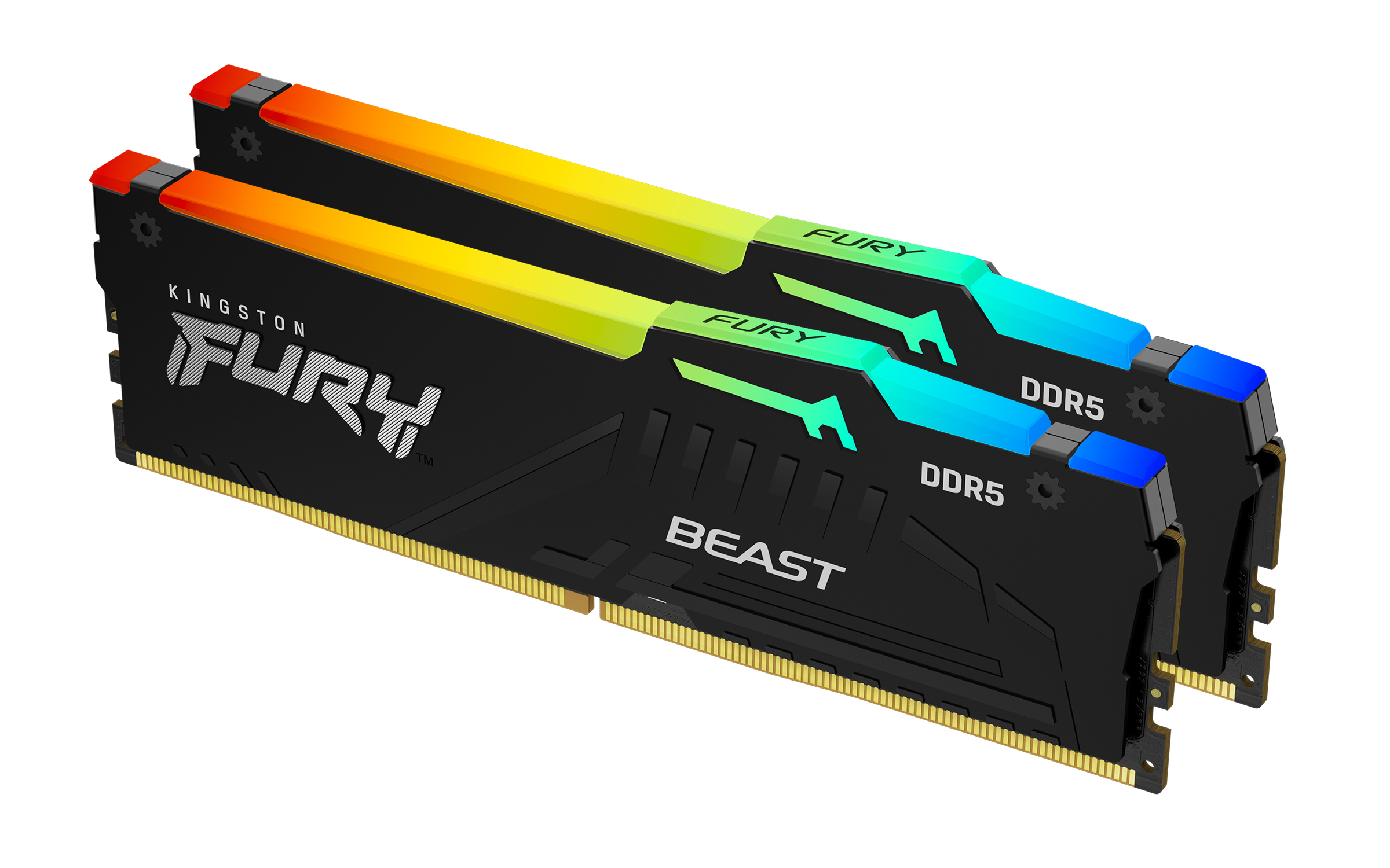 Kingston Fury RGB Beast 32GB DDR5 RGB Desktop RAM Kit 2x 16GB - 6000MT/s - CL36 - AMD EXPO
