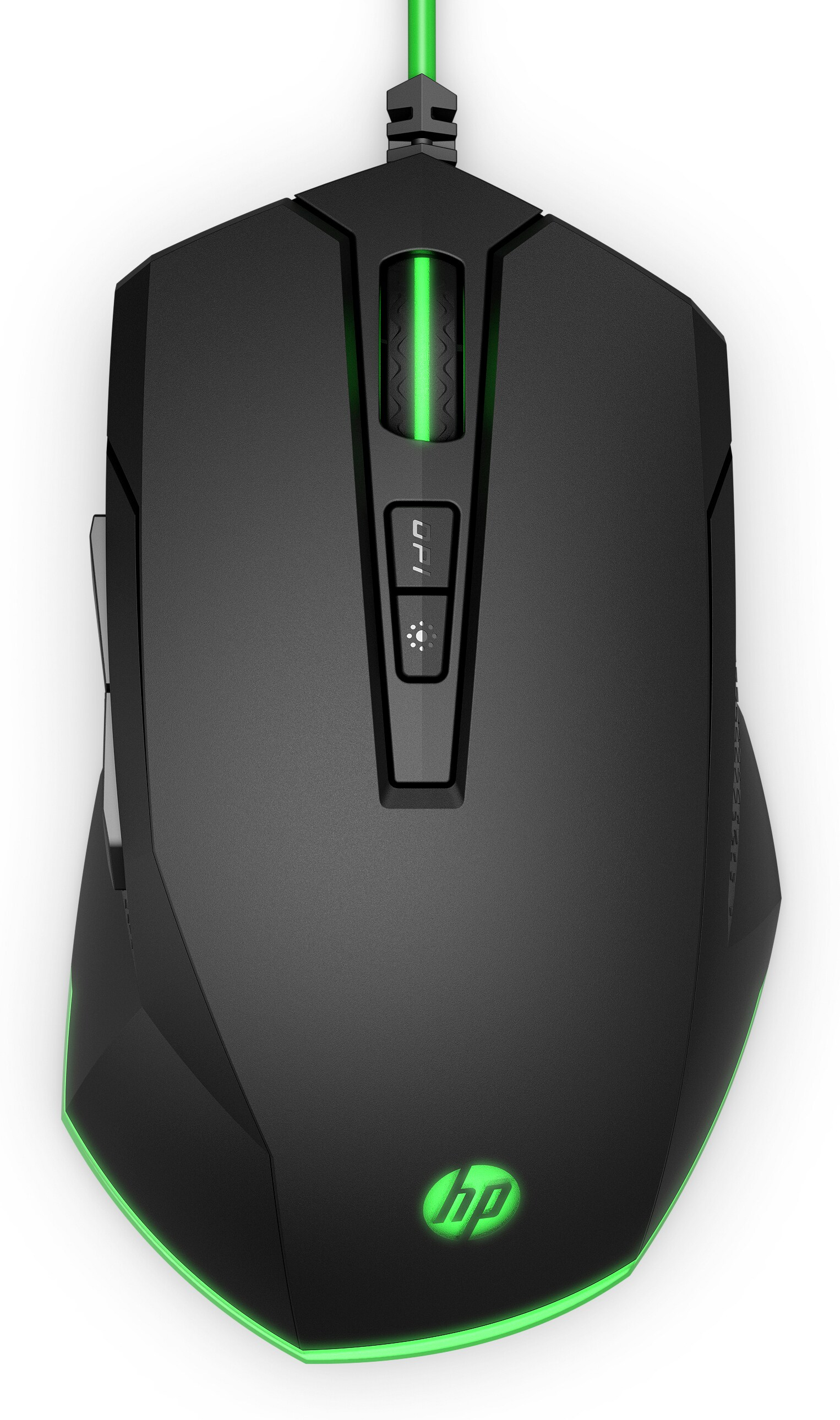 HP Pavilion 200 5JS07AA USB Wired Gaming Mouse optimized for precise control and features an ergonomic design with RGB spectrum lighting.