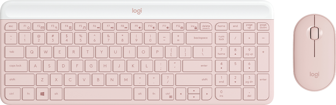 Logitech MK470 Slim Wireless Keyboard & Mouse Combo - Rose