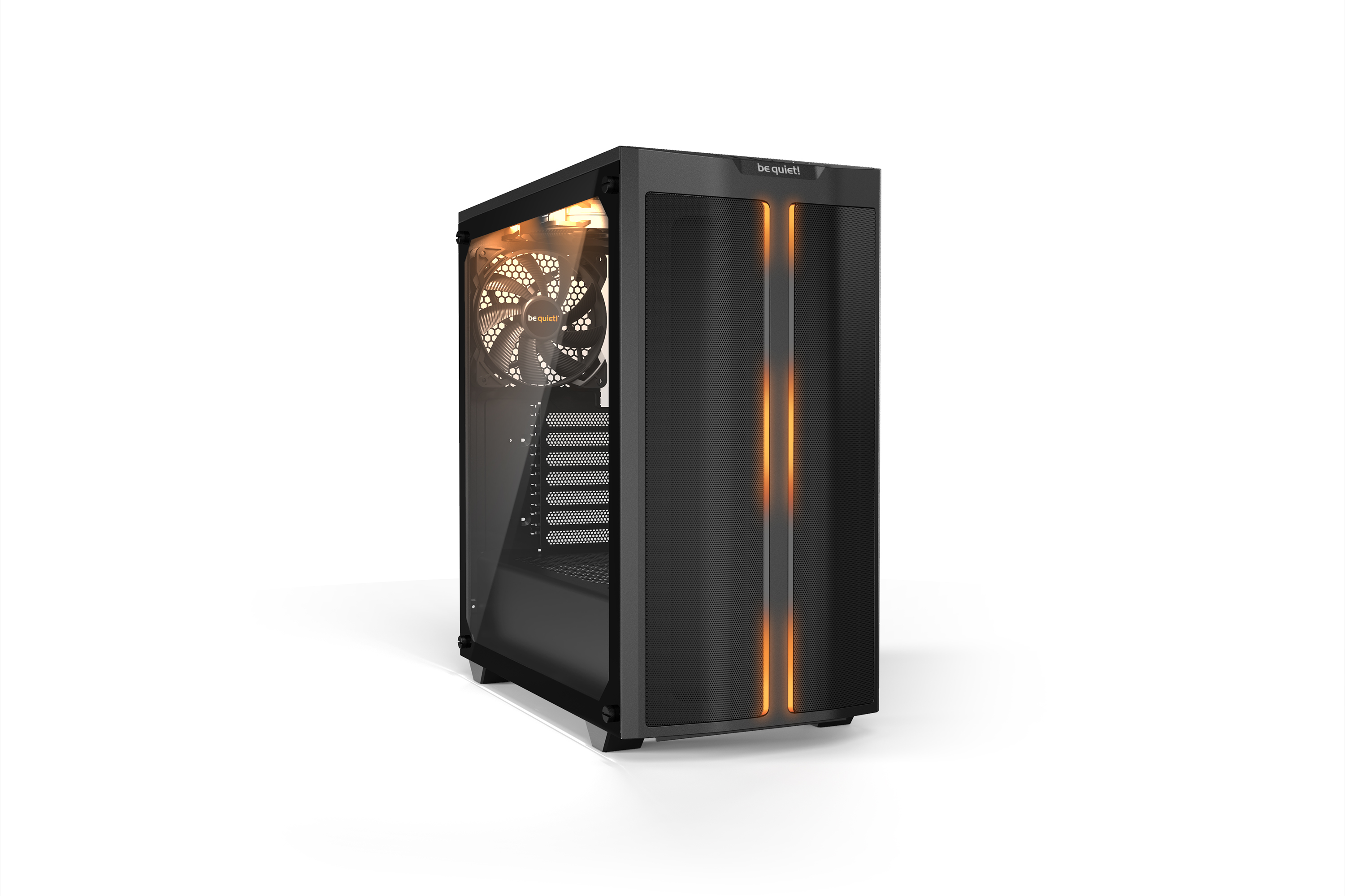 be quiet Pure Base 500DX RGB Black Mid Tower Case Tempered Glass CPU Cooler Supports Upto 190mm GPU Supports Upto 369mm 7X PCI Slots 360mm Radiator Supported Front: 2X USB HD Audio No PSU