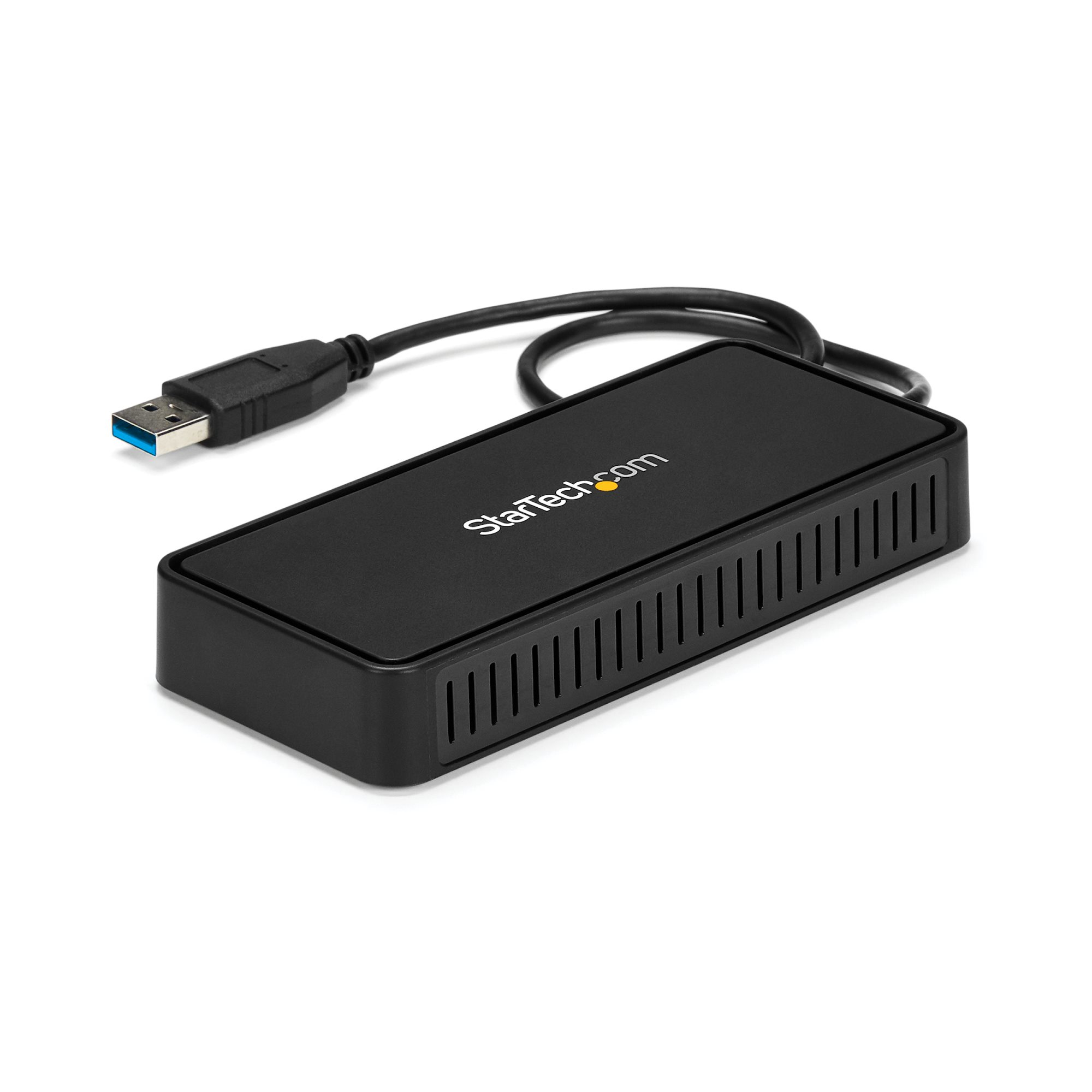 StarTech.com USBA2DPGB USB 3.0 Mini Dock - Dual Monitor USB-A Docking Station with DisplayPort 4K 60Hz Video & Gigabit Ethernet - 1ft (30cm) cable - Portable USB 3.1 Gen 1 Type-A Laptop Adapter