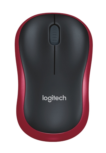 Logitech M185 Wireless Mouse - Swift Red