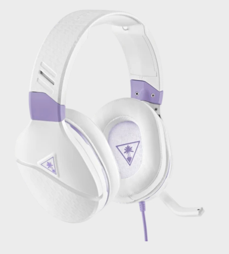 Turtle Beach Recon Spark Wired Over-Ear Gaming Headset - White and Lavender for Xbox Series X Xbox Series S Xbox One PS5 PS4 PlayStation Switch PC and Mobile with 3.5mm - Flip-Up Mic 40mm Speakers and PC Splitter Cable