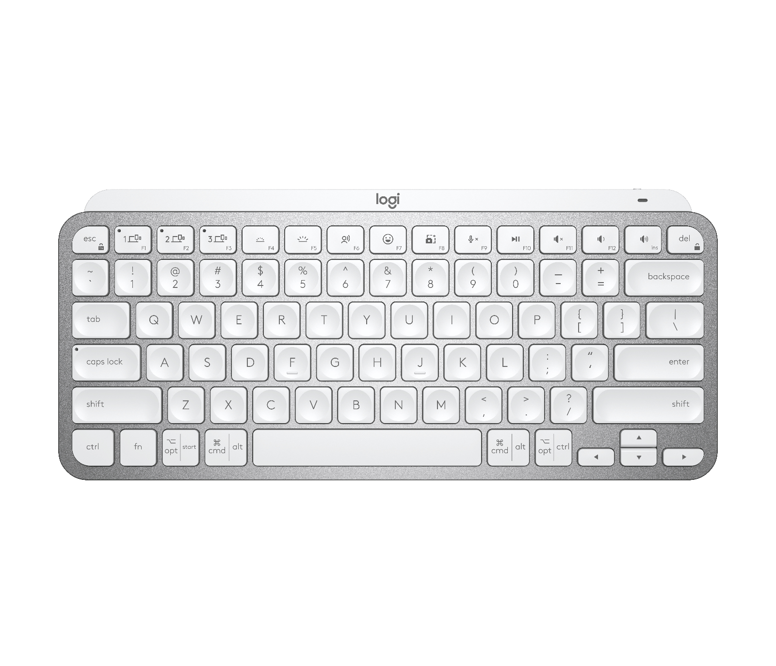 Logitech MX Keys Mini Wireless Keyboard - Pale Grey
