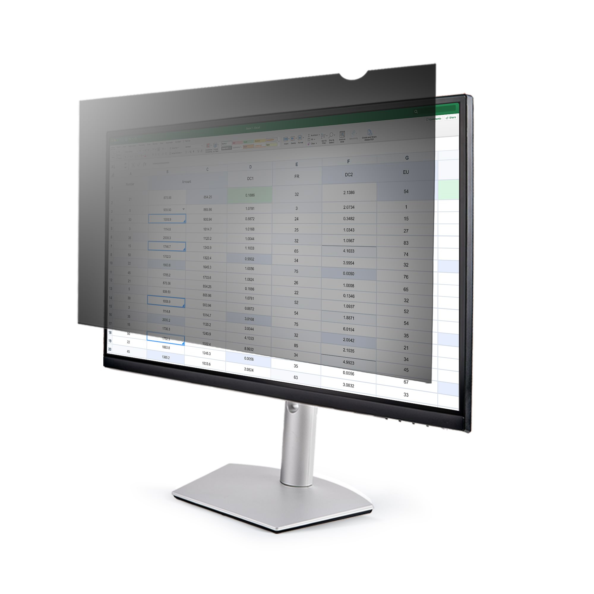 StarTech.com 2269-PRIVACY-SCREEN 22 inch 16:9 Computer Monitor Privacy Filter - Anti-Glare Privacy Screen w/51% Blue Light Reduction +/- 30 deg. View Angle  - Reversible protector shield w/ glossy or anti-glare matte side