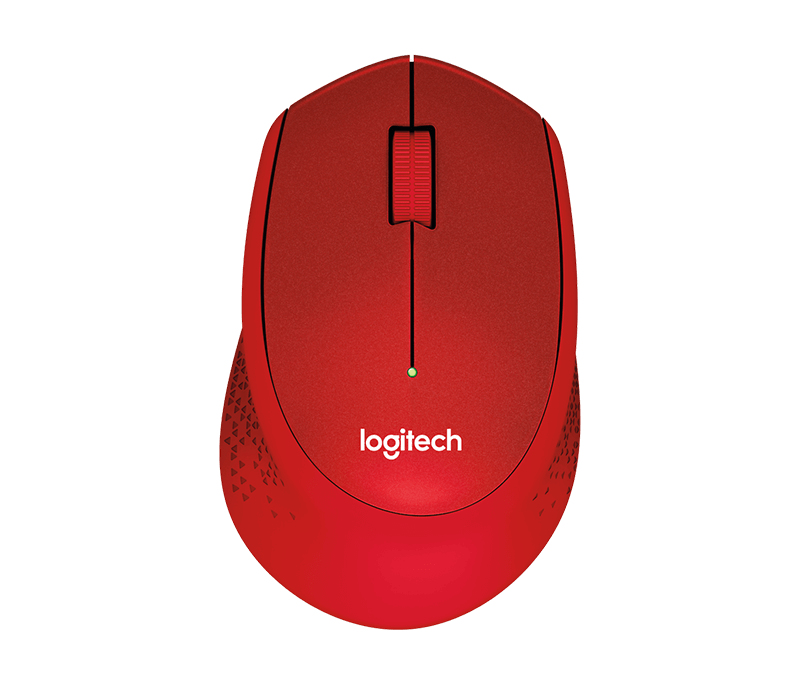 Logitech M331 Silent Wireless Mouse - Red