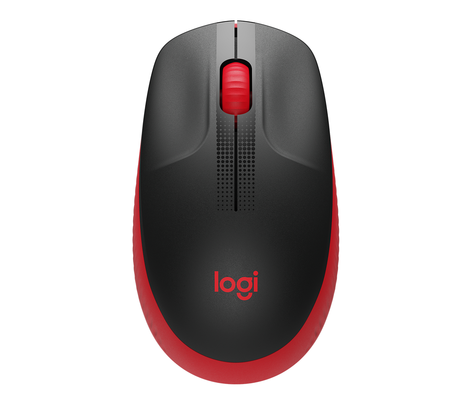 Logitech M190 Full Size Wireless Mouse - Red