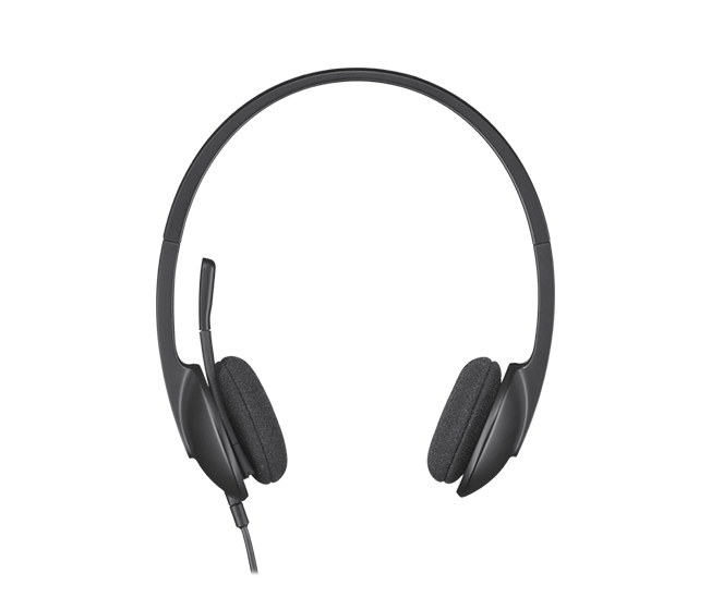 Logitech H340 USB Headset - Black Lightweight - Plug-and-Play - Delivers Crystal-Clear Digital Audio