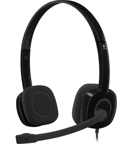 Logitech H151 Headset - Black Single Pin - Stereo