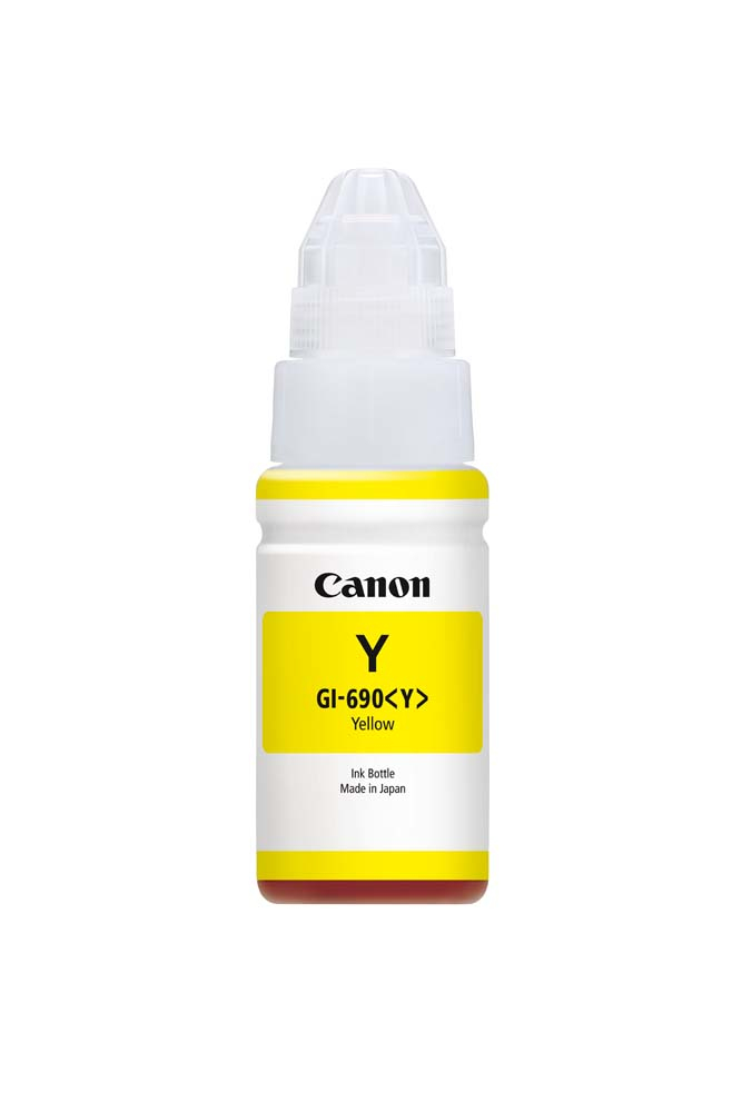 Canon GI690Y Ink Bottle Yellow Yield 7000 pages for  Canon Endurance G3610 G4610 Printer