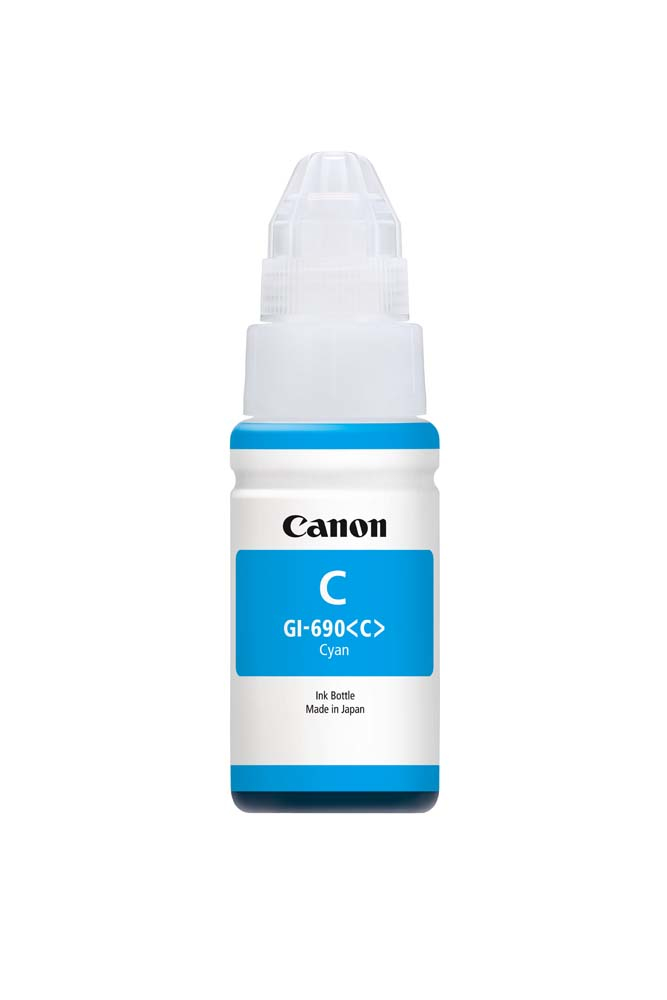 Canon GI690C Ink Bottle Cyan Yield 7000 pages for Canon Endurance G3610 G4610 Printer
