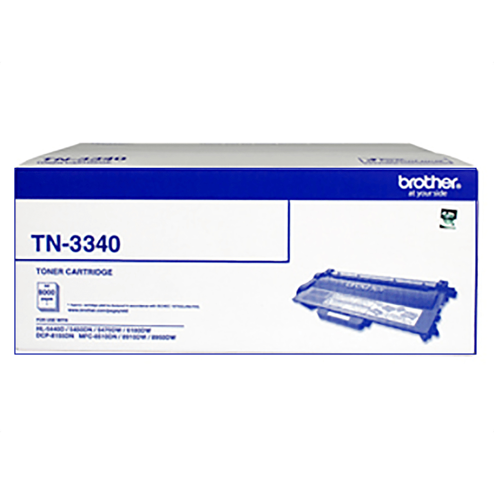 Brother TN3340 Toner Black Yield 8000 pages for Brother HL5440D HL5450dn HL5470dw HL6180dw MFC8510dn MFC8910DW MFC8950DW Printer
