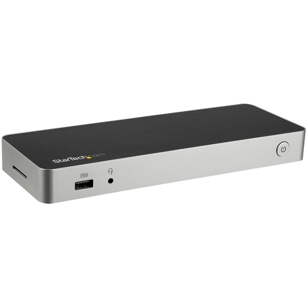 StarTech.com DK30CHDDPPD Docking Station USB-C Dual 4K with 60W Power Delivery DP x1 HDMI x1 USB-C x1 USB 3.0 x4 RJ45 x1 3.5mm Audio x1 SD Card x1 support Apple Intel & M1 (Dual 4K) / ChromeOS / Microsoft Windows / Ubuntu 3yr warranty