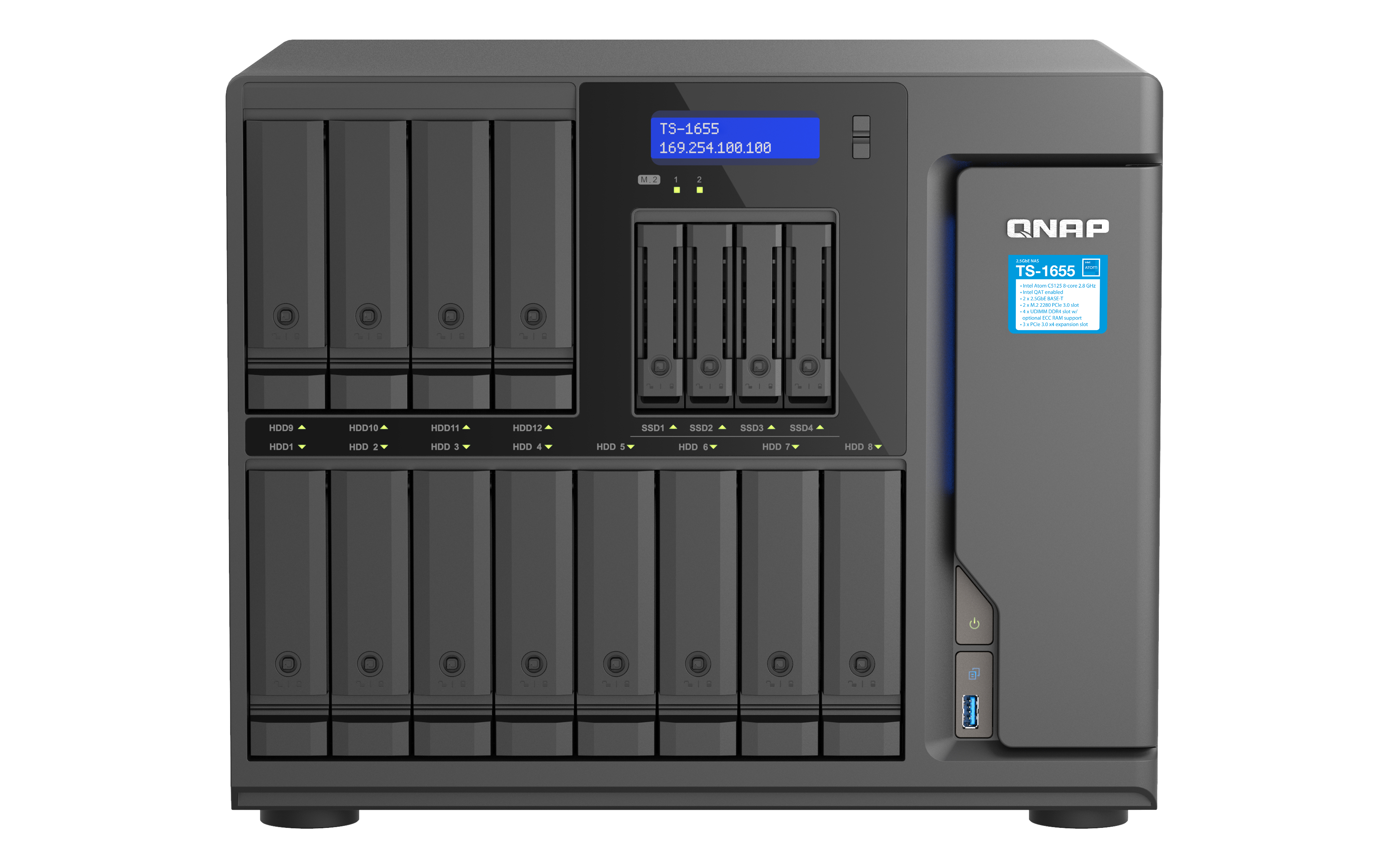 QNAP TS-1655-8G Business 16-Bay (12x 3.5