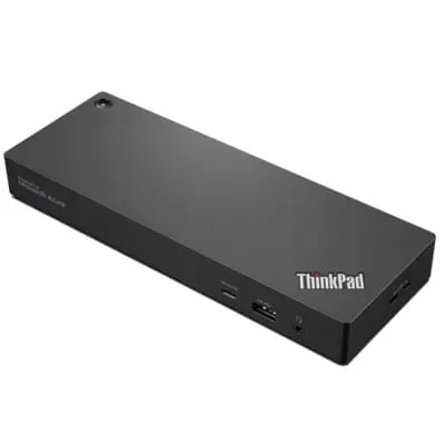 Lenovo ThinkPad Quad 4K Thunderbolt 4 Smart Docking Station with 100W Power Delivery DP1.4 x2 Thunderbolt4 x1 HDMI2.1 x1 RJ45 x1 3.5mm Audio combo jack with 135W adapter support Windows 10 and above