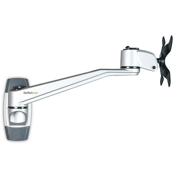 StarTech.com ARMWALLDS2 Wall Mount Monitor Arm - Premium - 10.2 Single Swivel - Supports Monitors 12