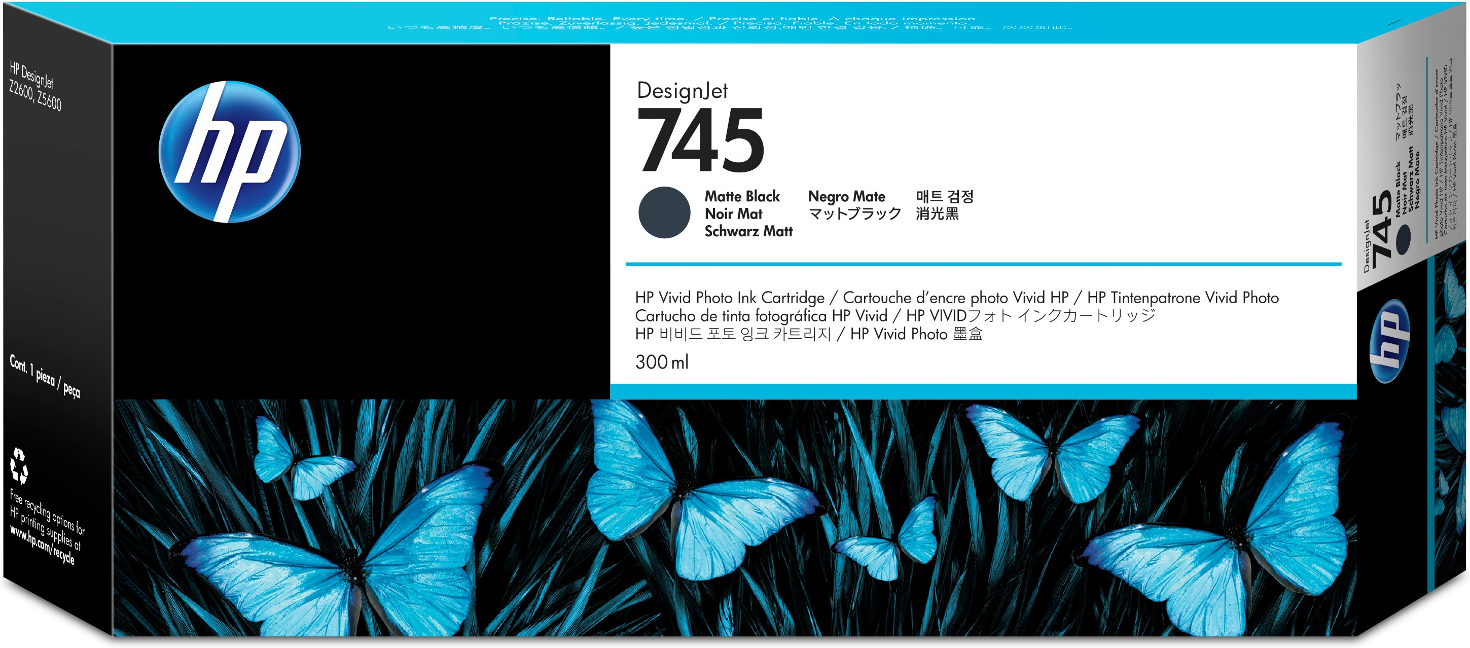 HP DJ Matte Blk Ink F9K05A