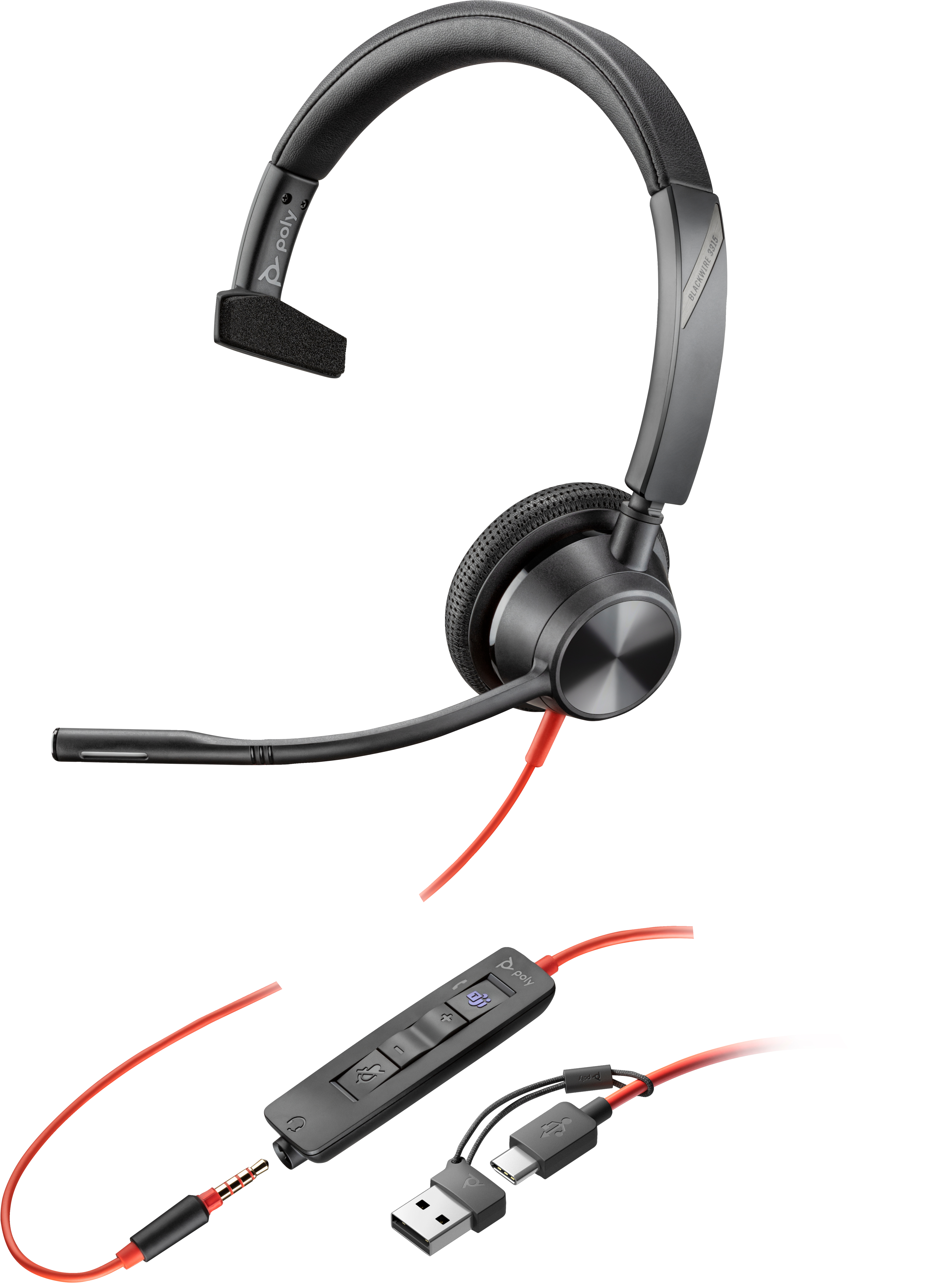 Poly BW 3315 -M USB-C HS +USB-C/A