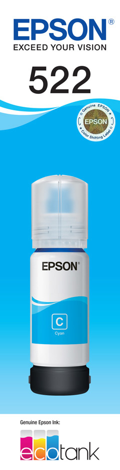 T522 CYAN INK BOTTLE