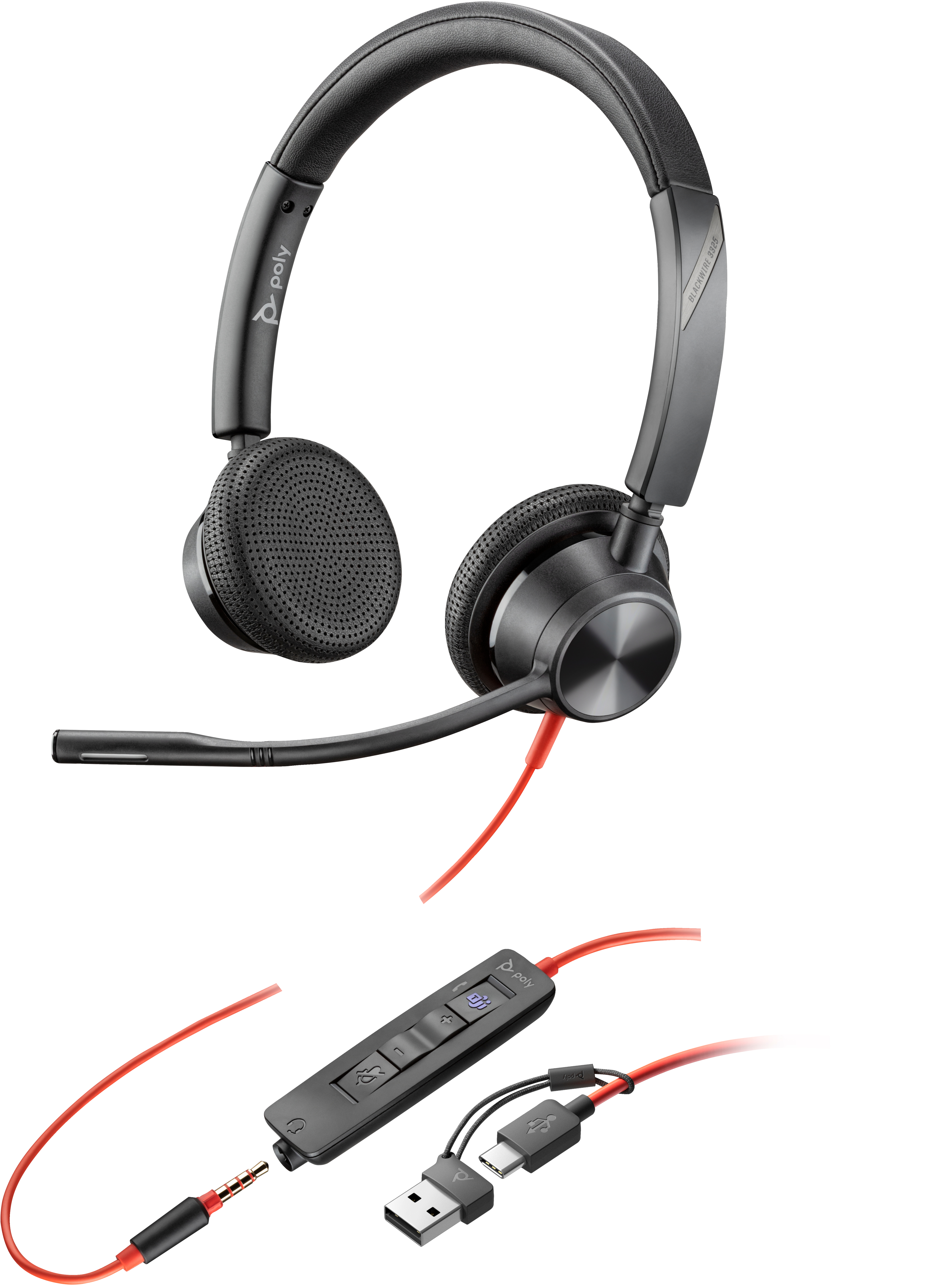 Poly BW 3325 -M USB-C HS +USB-C/A
