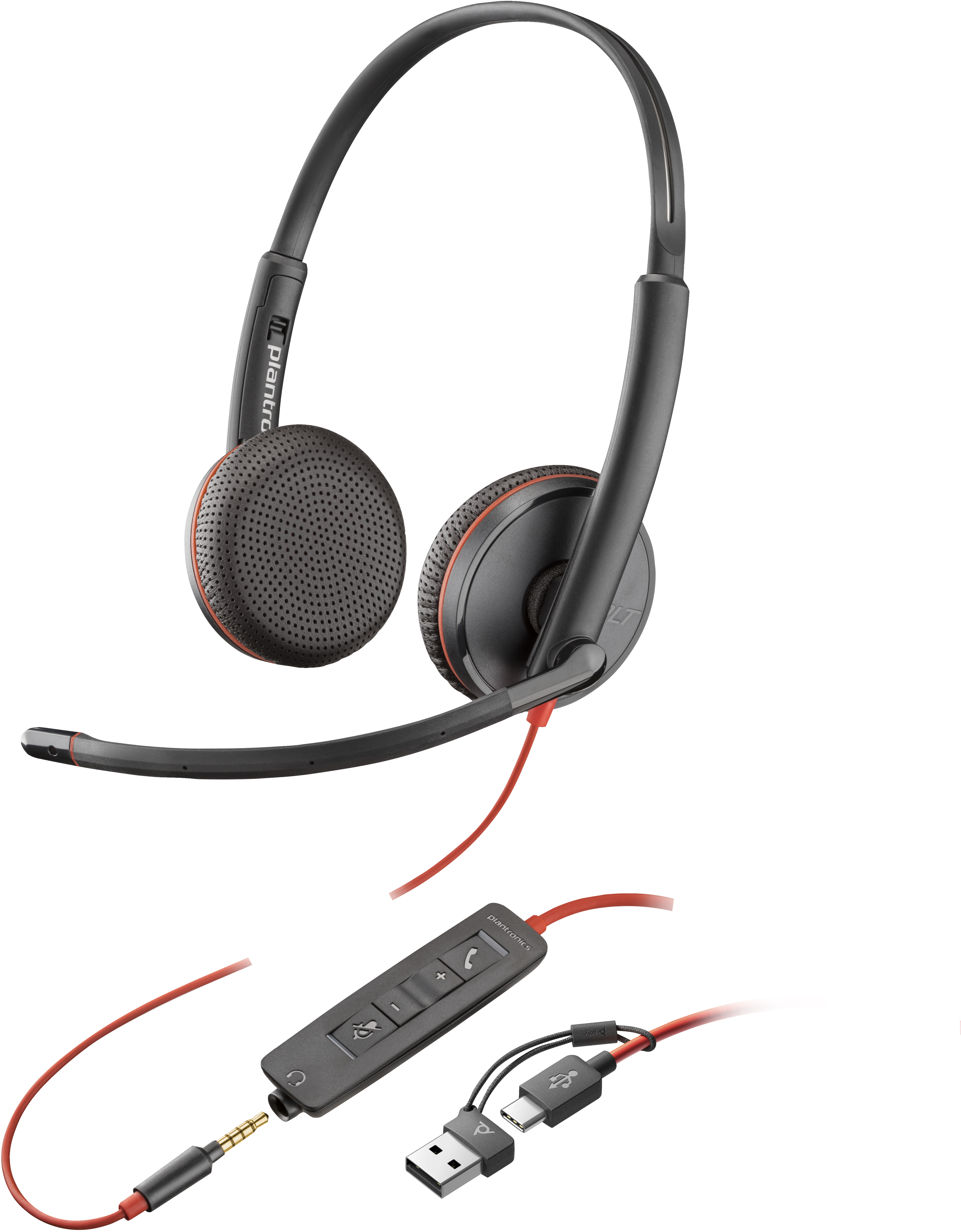 Poly BW 3225 USB-C HS +3.5mmP +USB-C/A