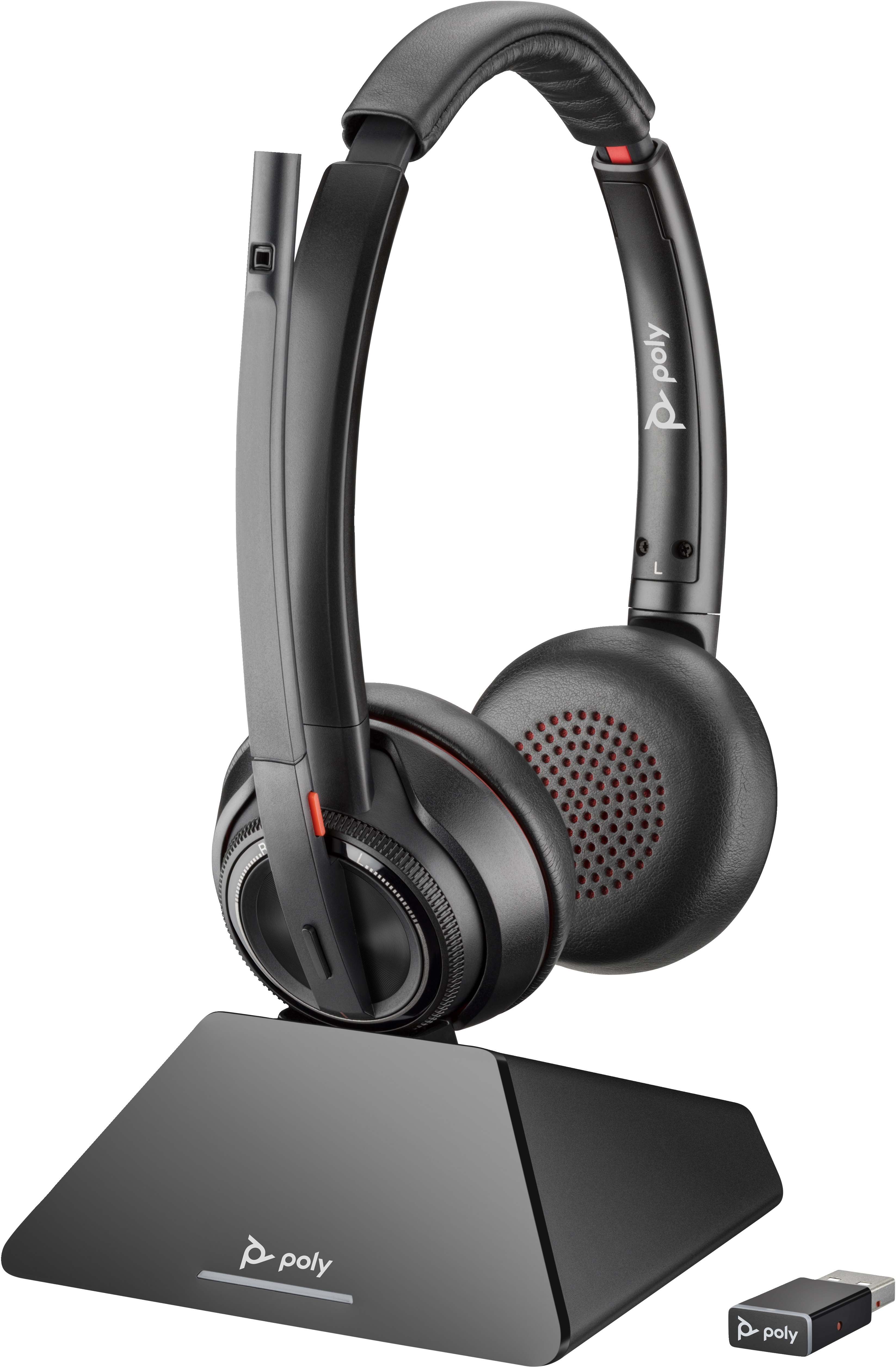 Poly Savi 8220 UC Microsoft Teams Certified DECT 1880-1900 MHz USB-A Headset - While stock