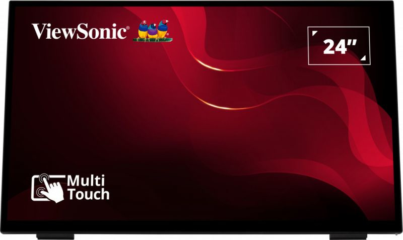 VIEWSONIC 24 FRAMELESS 1080P FHD TOUCH SCREEN MONITOR, VGA,HDMI,DP,SPKR