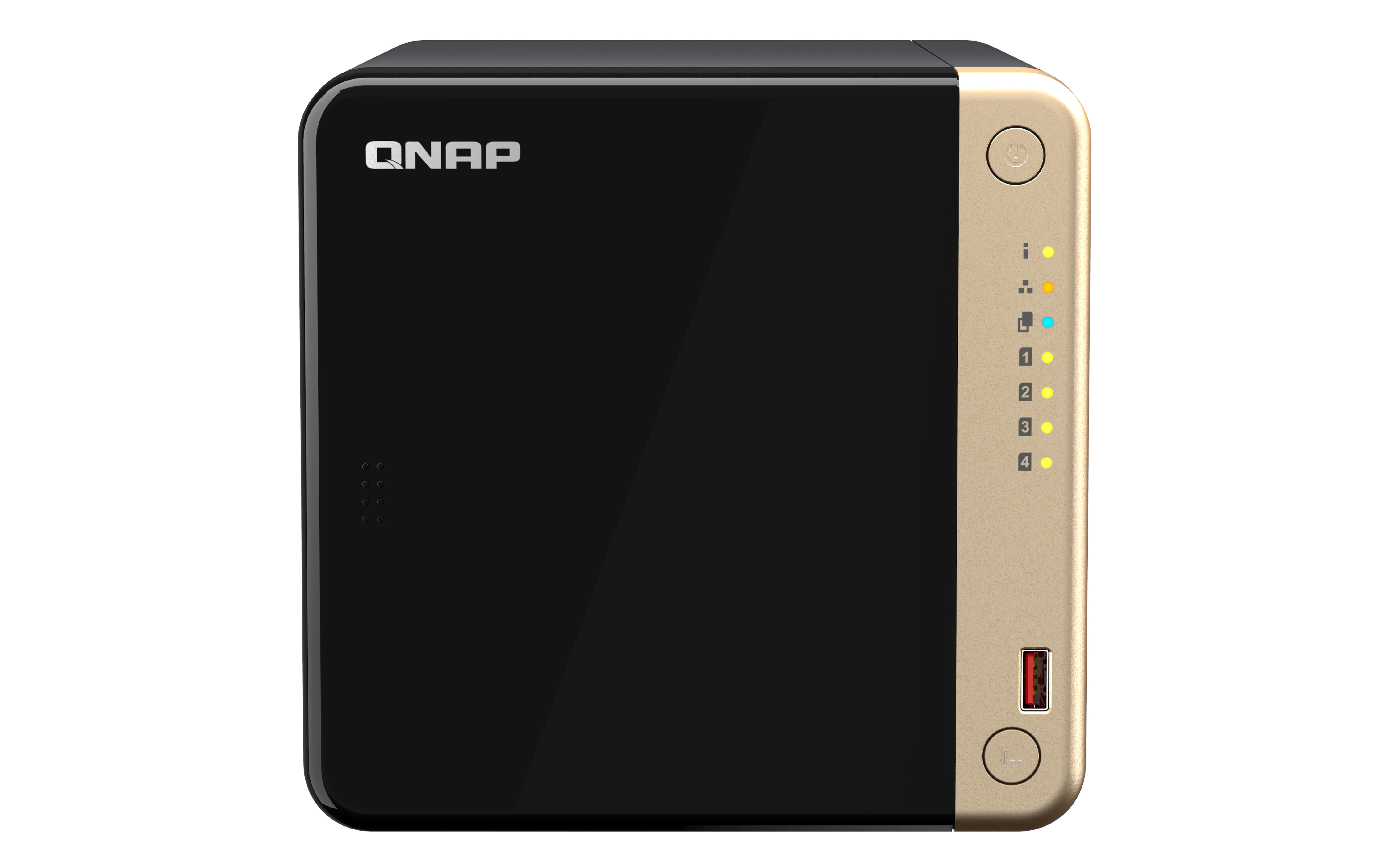 QNAP TS-464-8G 4-BAY TOWER NAS,CELERON N5095, 8GB RAM, 4X H DD,2X M.2,2X 2.5GBE,HDMI,PCIE