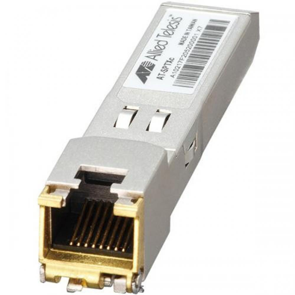ALLIED TELESIS SPTXC SFP MODULE, 10/100/1000T (RJ-45) SFP, 100M, TAA CERTIFIED