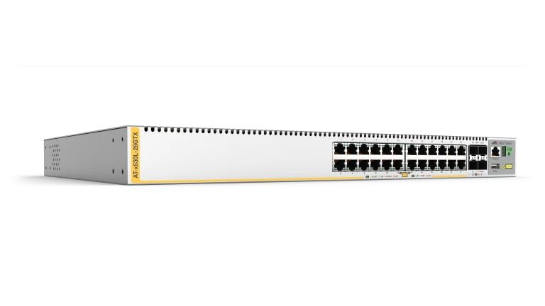 ALLIED TELESIS X530L-28GTX-40 L3 STACKABLE SWITCH, 24X 10/100/1000-T, 4X SFP+ PORTS, 2 X FIXED PSU, AU POWER CORD