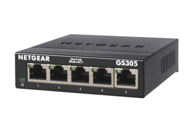 NETGEAR SOHO 5-PORT GIGABIT UNMANAGED SWITCH (GS305)