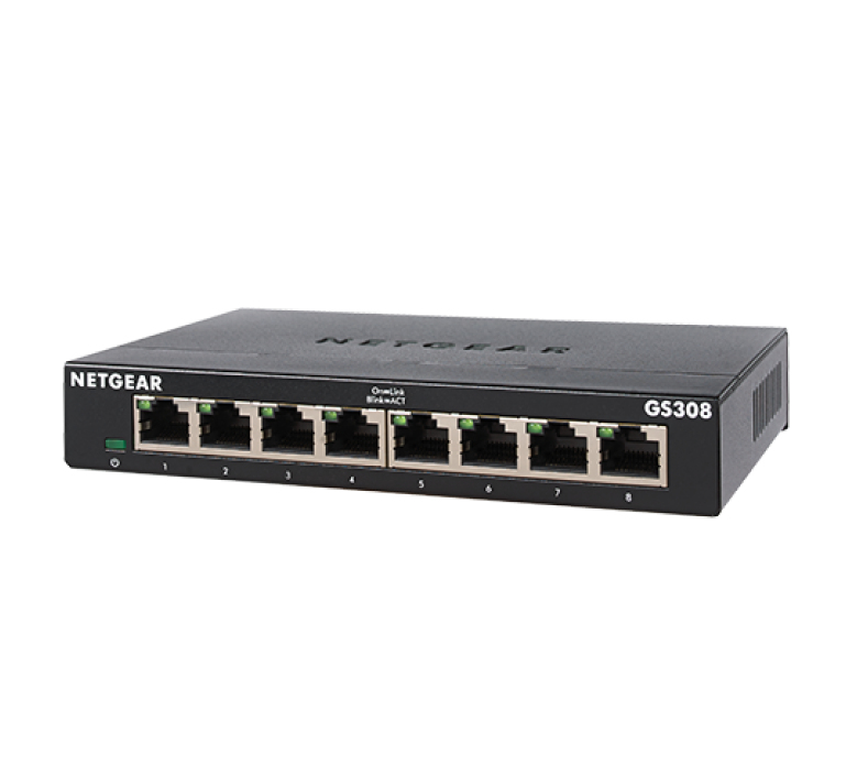 NETGEAR SOHO 8-PORT GIGABIT UNMANAGED SWITCH (GS308)
