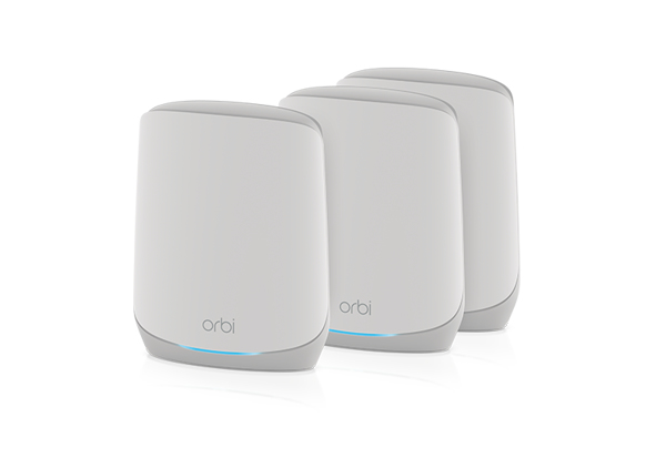 NETGEAR ORBI AX5400 TRI-BAND MESH WIFI 6 SYSTEM - 3 PACK (RBK763S-100APS)