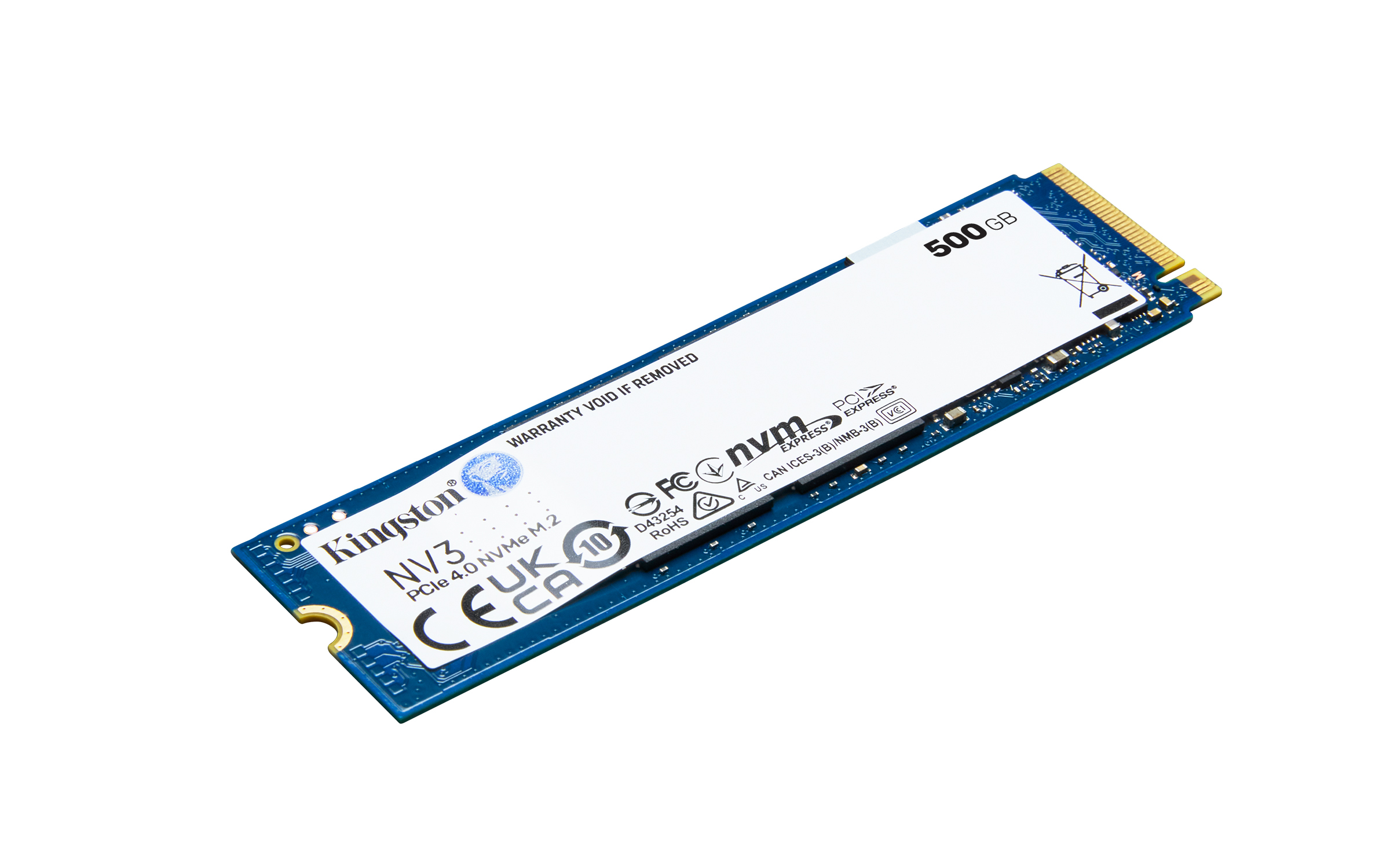 KINGSTON 500G NV3 M.2 PCIE 4.0 NVME SSD R/W 5000/3000 MB/s