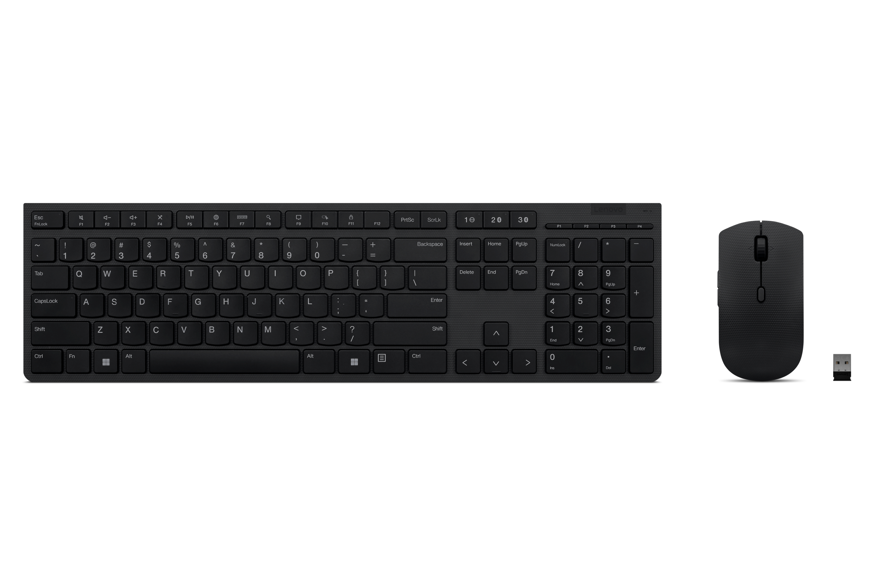 Lenovo Professional 2.4G & Bluetooth Wireless Rechargeable Combo Keyboard and Mouse - US English