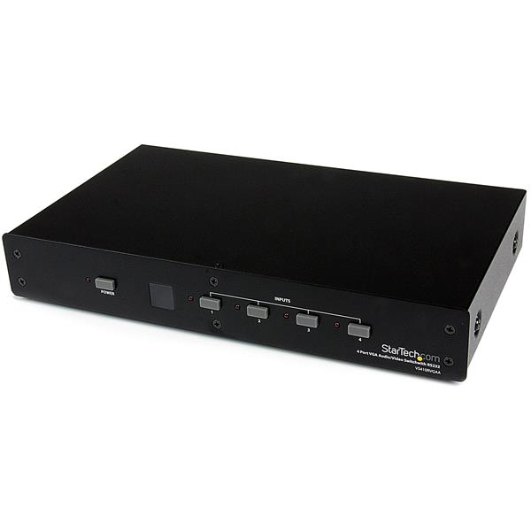 4 Port VGA Video Audio Switch with RS232