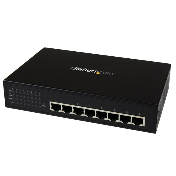 8 Port Industrial Gigabit PoE+ Switch