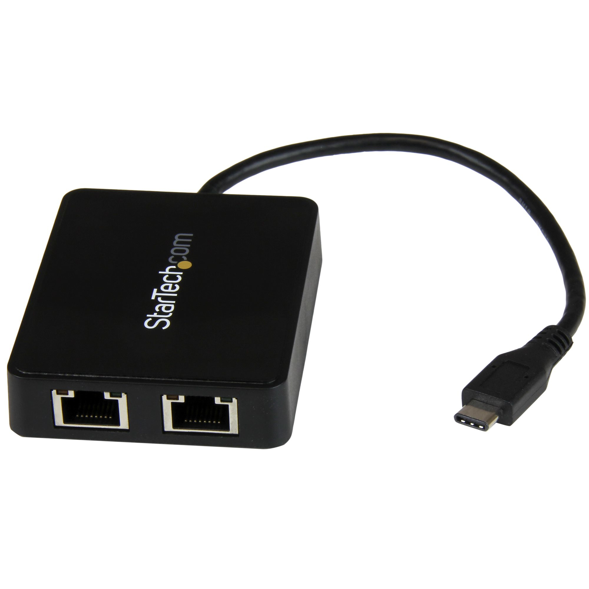 DUAL USB-C TO GBE ADAPTER W/ USB PORT