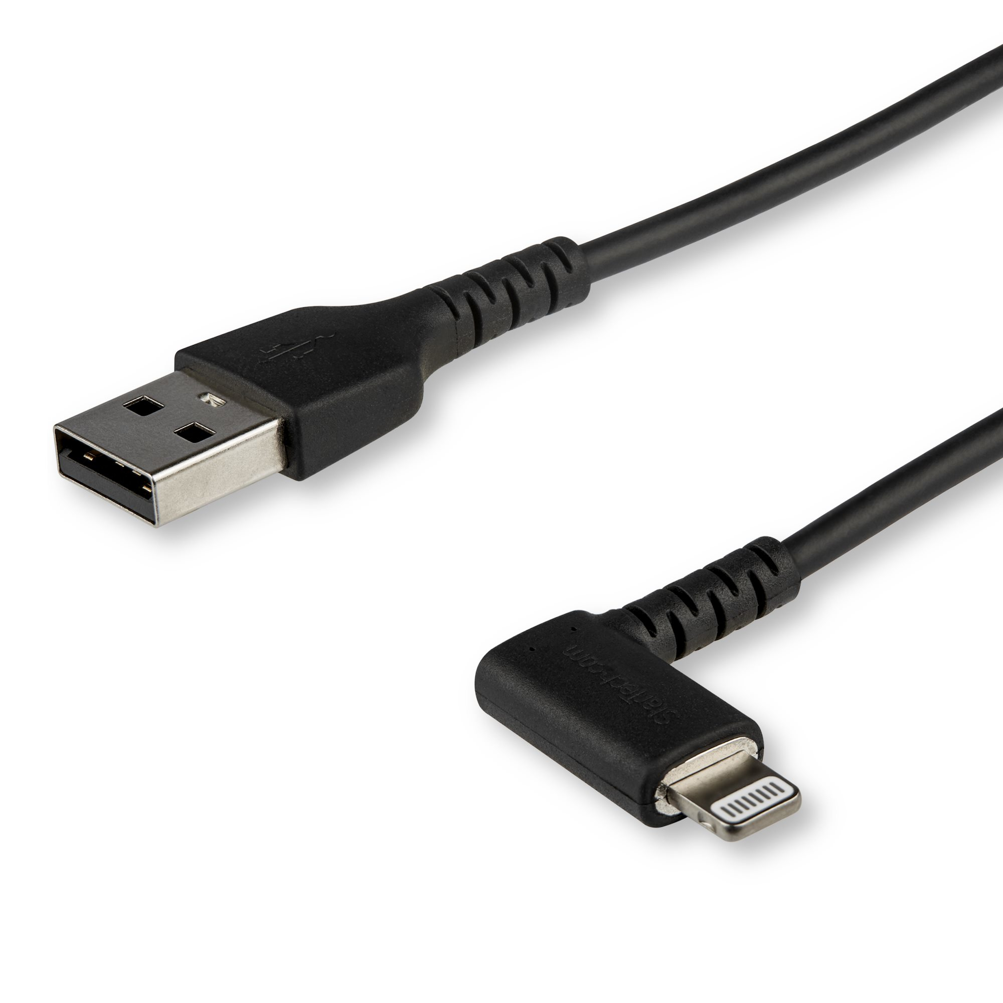 Cable - Black Angled Lightning to USB 1m