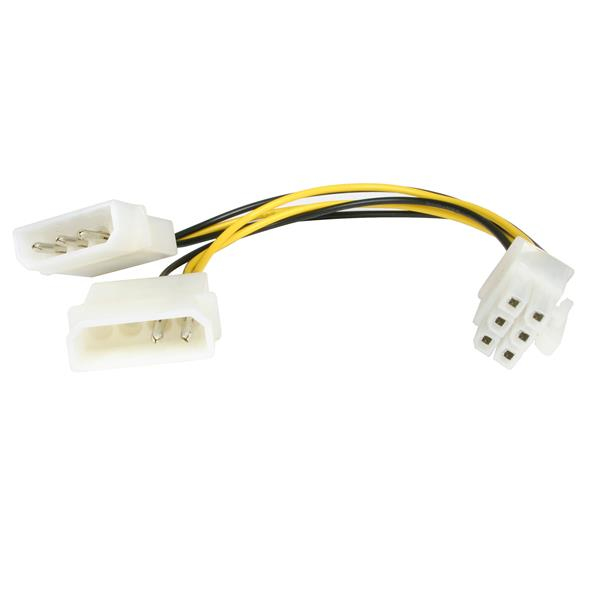 6 LP4 TO 6 PIN PCIE POWER CABLE ADAPTER