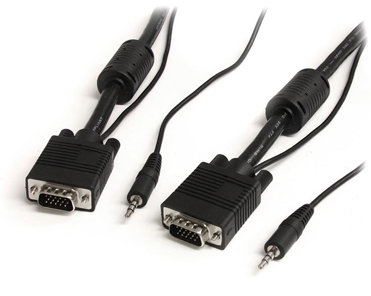 10m High Res Monitor VGA Cable w/ Audio