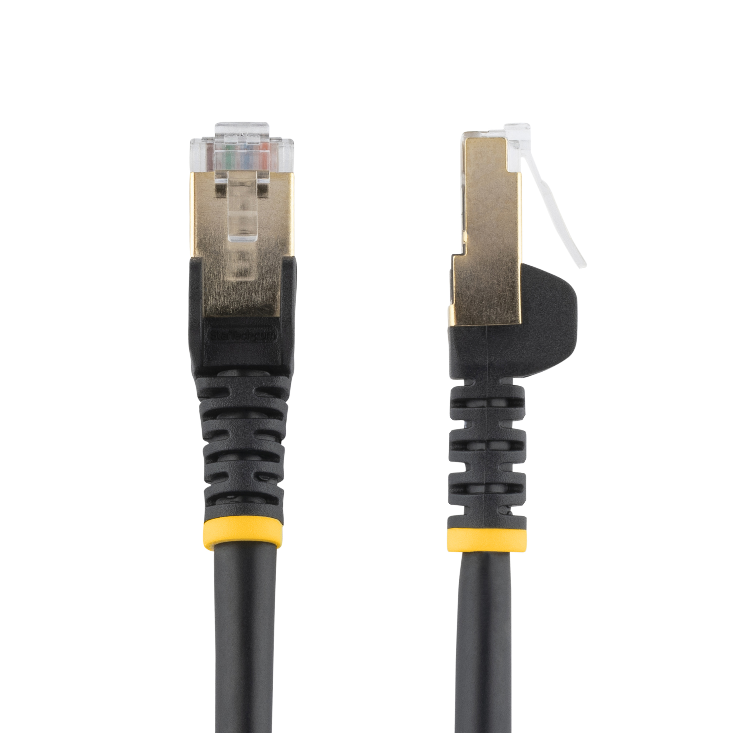 7 FT SHIELDED CAT6A PATCH CABLE - BLACK