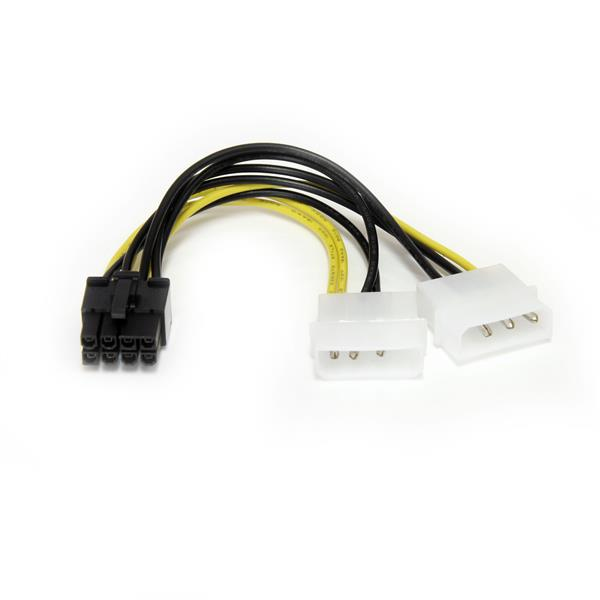 6 LP4 to 8 Pin PCIe Power Cable Adapter.